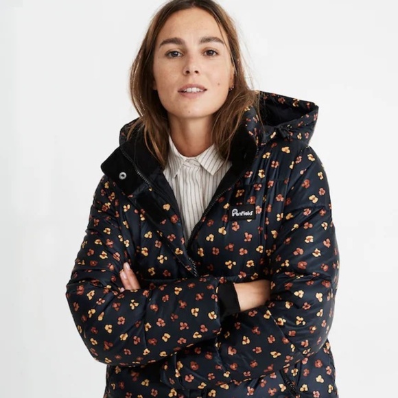 Madewell x Penfield Feline Floral Equinox Puffer Jacket – S - Picture 2 of 6